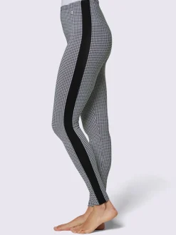 Leggings en modal à motifs géométriques avec ceinture élastique