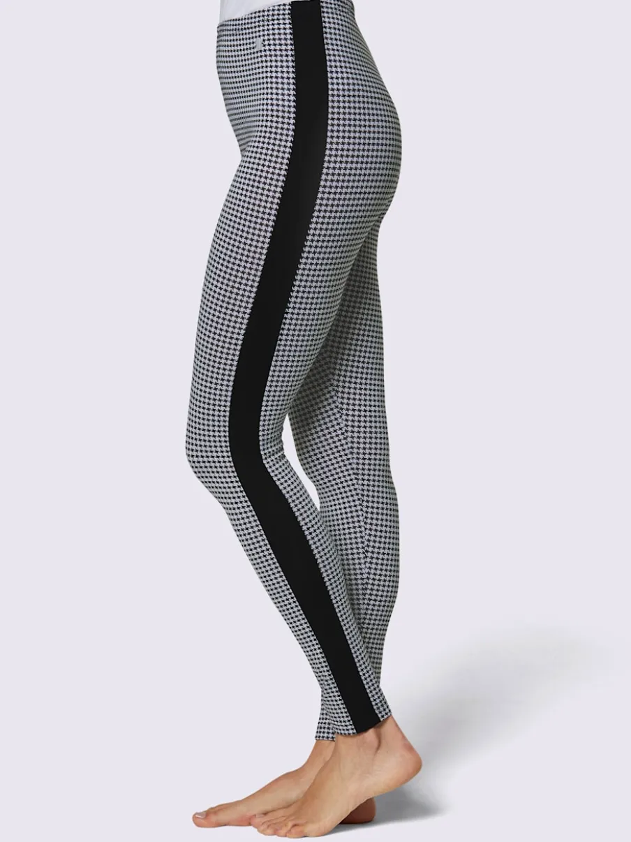 Leggings en modal à motifs géométriques avec ceinture élastique