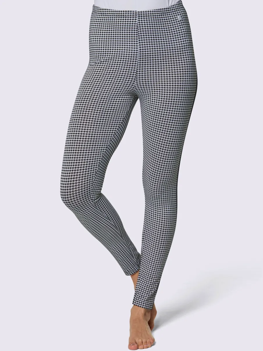 Leggings en modal à motifs géométriques avec ceinture élastique