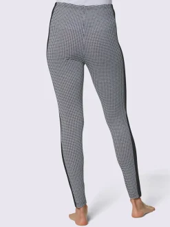 Leggings en modal à motifs géométriques avec ceinture élastique