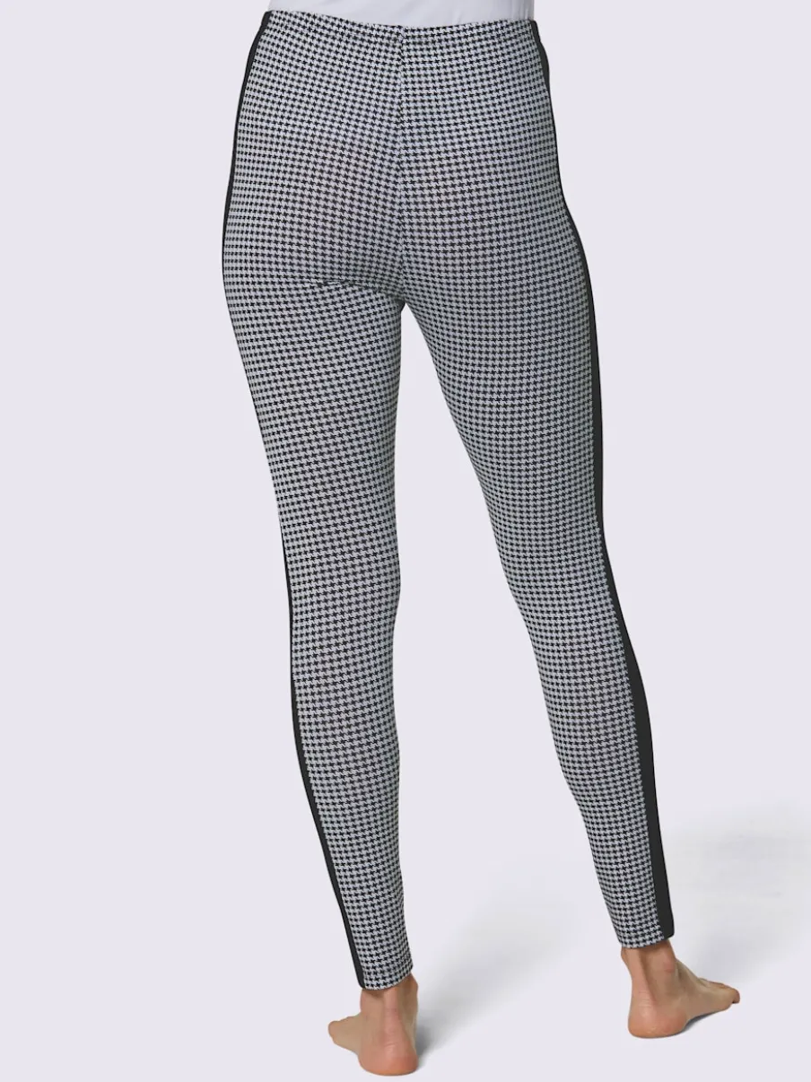 Leggings en modal à motifs géométriques avec ceinture élastique