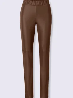Leggings en synthétique avec coutures de séparation soignées