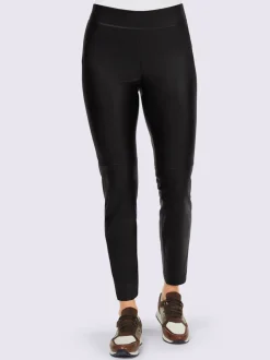 Leggings en synthétique avec coutures de séparation soignées
