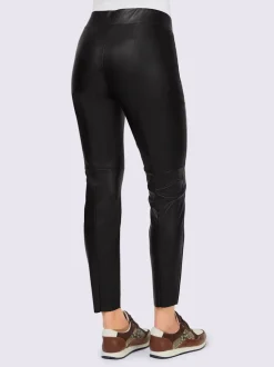Leggings en synthétique avec coutures de séparation soignées