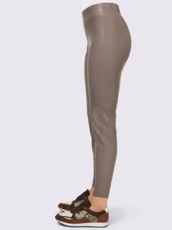 Leggings en synthétique avec coutures de séparation soignées