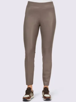 Leggings en synthétique avec coutures de séparation soignées