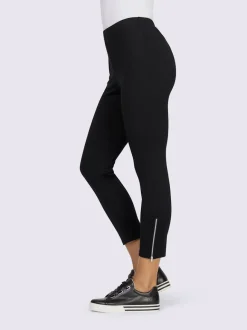 Legging slim-fit en jersey avec ceinture élastique et fermeture bas des jambes
