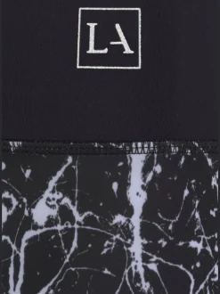 Legging sport très extensible avec motif moucheté et ceinture élastique