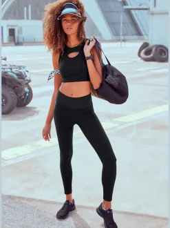 Leggings technique au design nid d'abeille confortable respirant