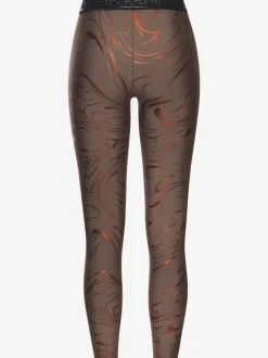 Leggings techniques au motif abstrait avec ceinture personnalisée