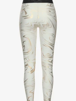 Leggings techniques au motif abstrait avec ceinture personnalisée