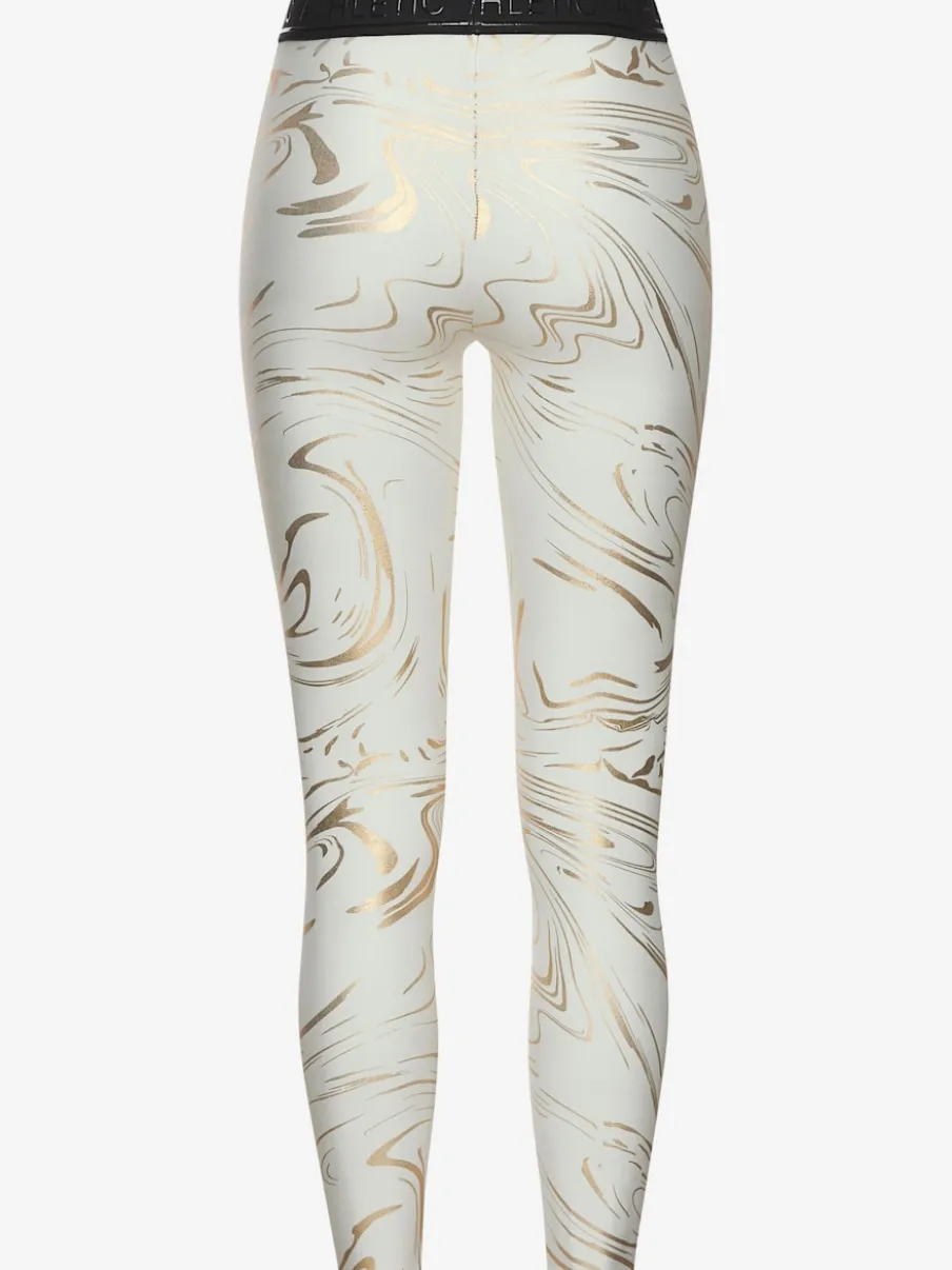 Leggings techniques au motif abstrait avec ceinture personnalisée