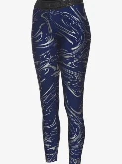 Leggings techniques au motif abstrait avec ceinture personnalisée