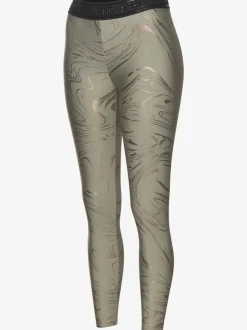 Leggings techniques au motif abstrait avec ceinture personnalisée