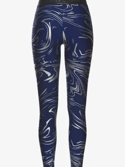 Leggings techniques au motif abstrait avec ceinture personnalisée