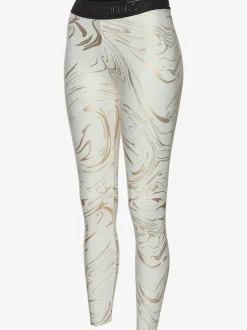 Leggings techniques au motif abstrait avec ceinture personnalisée