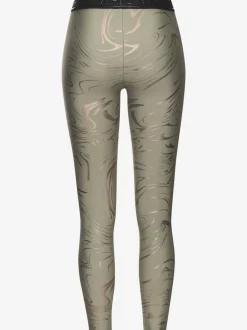 Leggings techniques au motif abstrait avec ceinture personnalisée