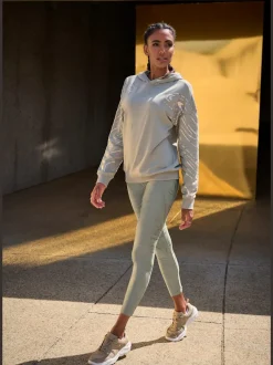 Leggings techniques au motif abstrait avec ceinture personnalisée
