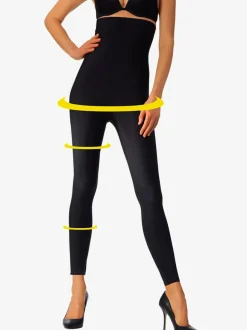 Legging taille haute à effet modelant et opaque