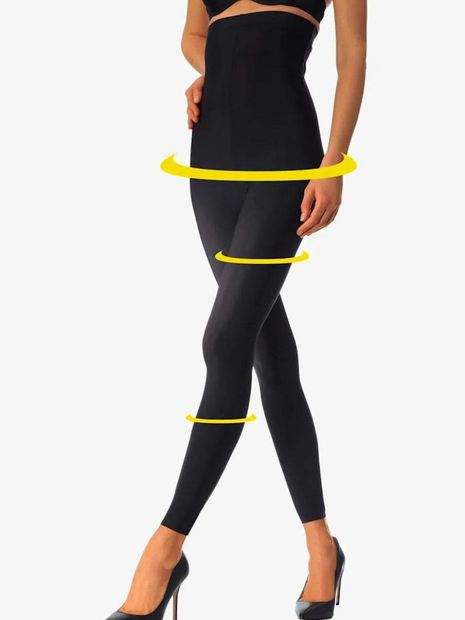 Legging taille haute à effet modelant et opaque