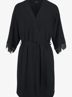 Élégant kimono avec lien à nouer à la taille