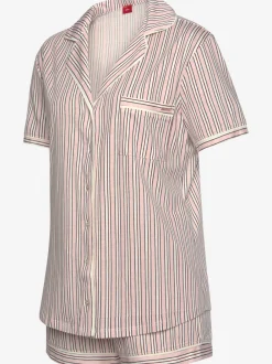 Élégant pyjama court avec motif sur toute la surface