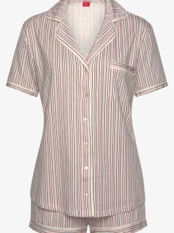 Élégant pyjama court avec motif sur toute la surface