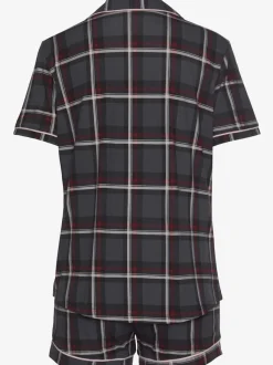 Élégant pyjama court avec motif sur toute la surface