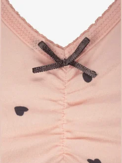 Lot de 2 chemises de nuit courte avec imprimé petits cœurs