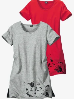 Lot de 2 chemises de nuit courtes