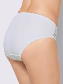Lot de deux slips avec empiècements en dentelle transparents