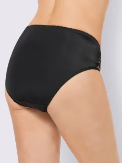 Lot de deux slips avec empiècements en dentelle transparents