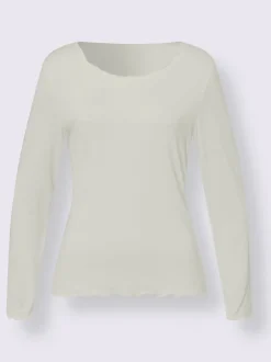 Lot de deux T-shirts légèrement cintrés en viscose douce