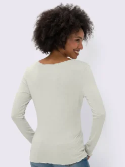Lot de deux T-shirts légèrement cintrés en viscose douce