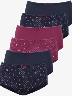 Lot de 6 hipsters petite fleur