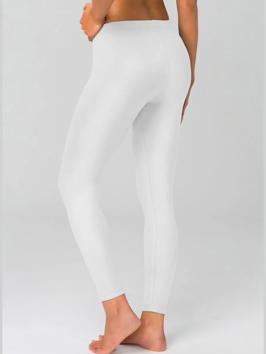 Lot de 2 leggings en coton doux avec élasticité