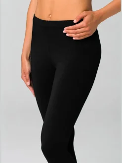 Lot de 2 leggings en coton doux avec élasticité