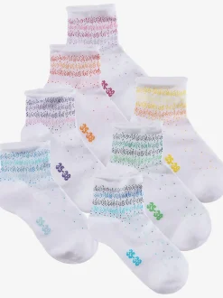 Lot de 7 paires de socquettes tendance pour femme h.i.s