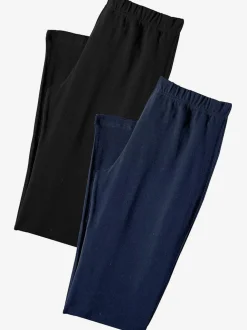 Lot de 2 pantalons basiques longueur 3/4 très confortables