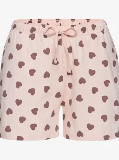 Lot de 2 pyjamas courts avec joli imprimé cœur