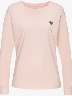 Lot de 2 pyjamas longs avec motif cœur