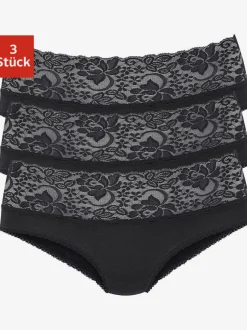 Lot de 3 slips en dentelle vivance