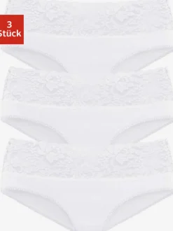 Lot de 3 slips en dentelle vivance