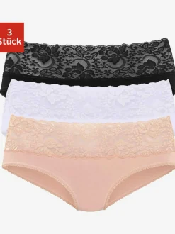 Lot de 3 slips en dentelle vivance