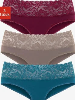 Lot de 3 slips en dentelle vivance