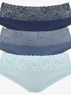 Lot de 3 slips en dentelle vivance