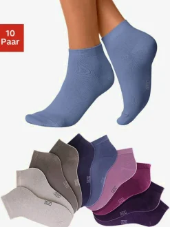 Lot de 10 socquettes dans différentes gammes de couleurs