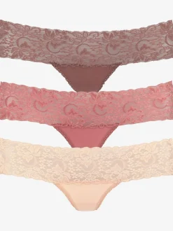 Lot de 3 strings en dentelle vivance