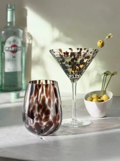 Lot de verres motif tendance