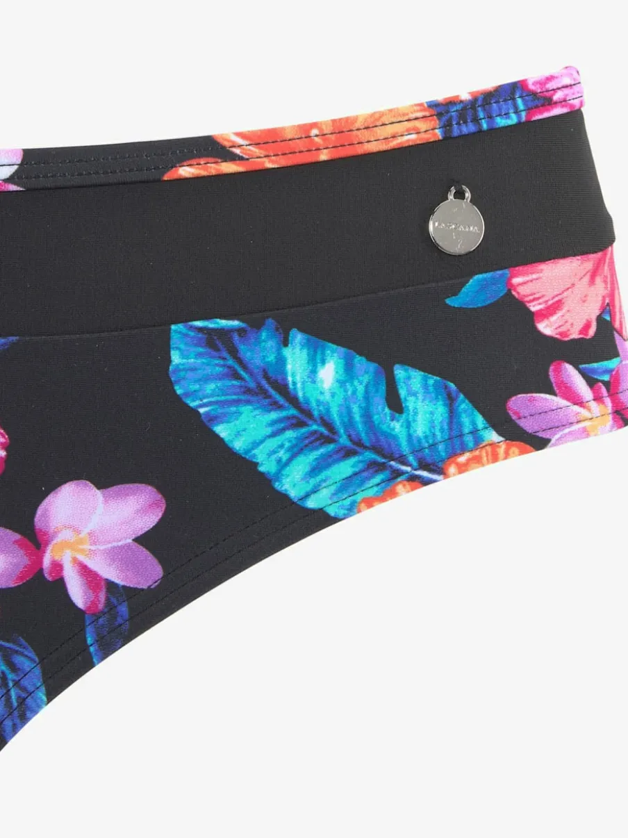 Maillot de bain à armatures avec motif hawaïen et bretelles réglables